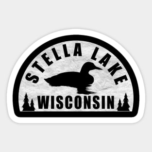 Stella Lake Northern Wisconsin Loon Sticker